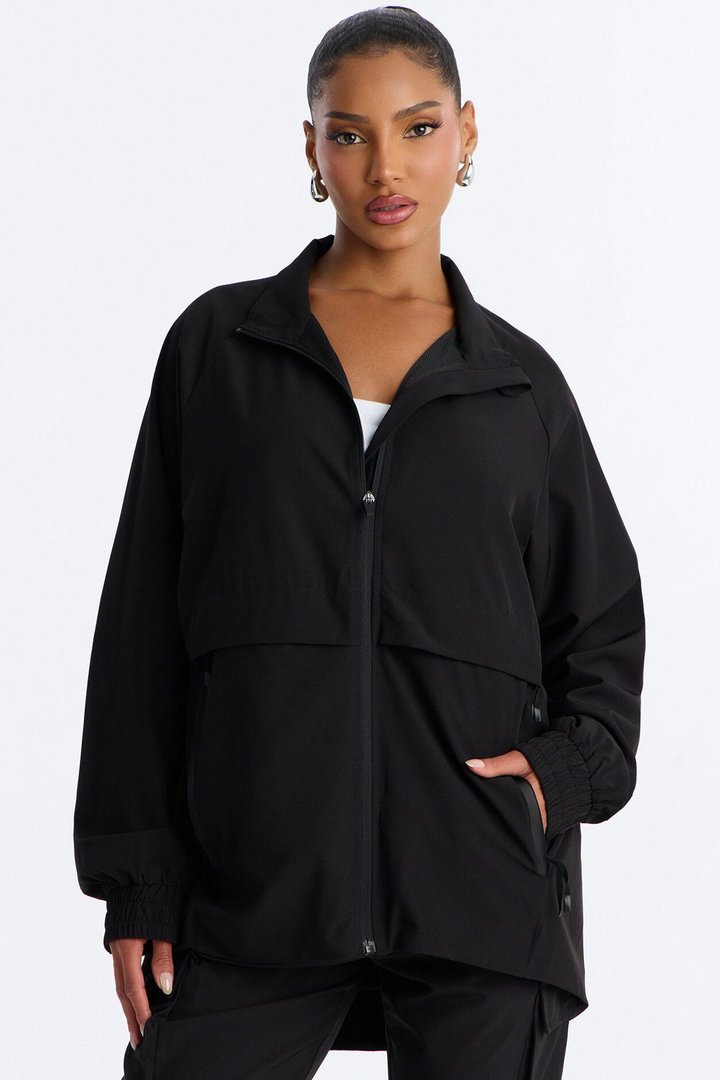 The Early Shift Scrub Jacket - Black