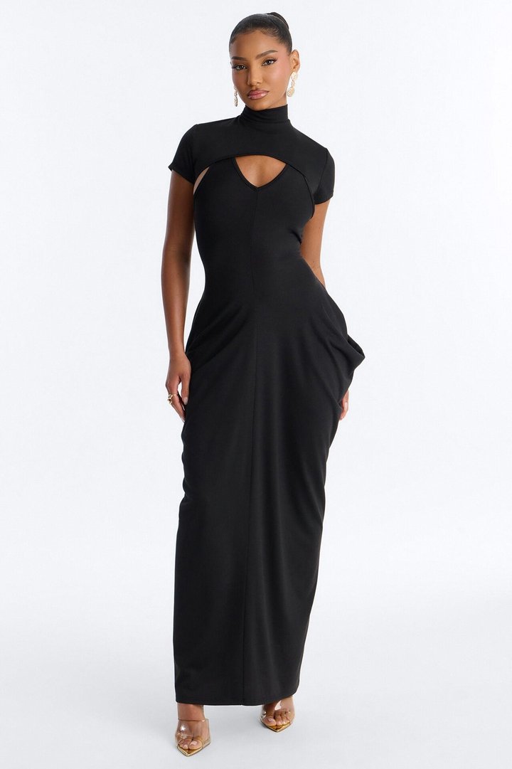 Daria Maxi Dress Set - Black