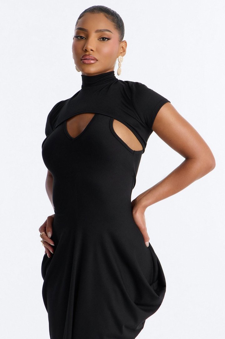 Daria Maxi Dress Set - Black