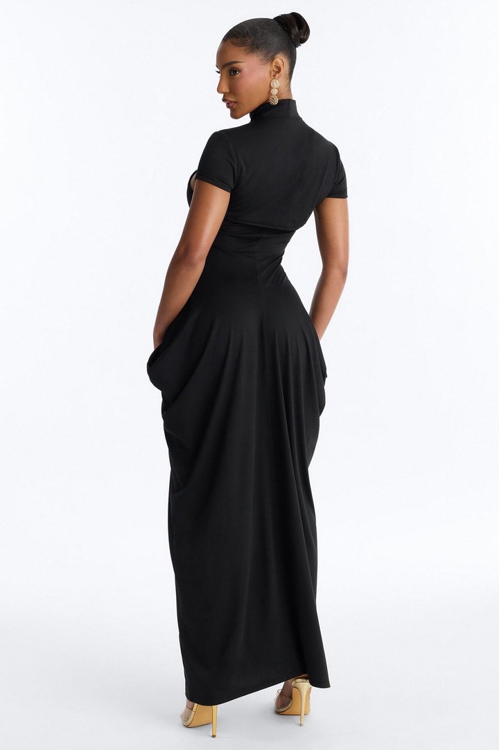 Daria Maxi Dress Set - Black