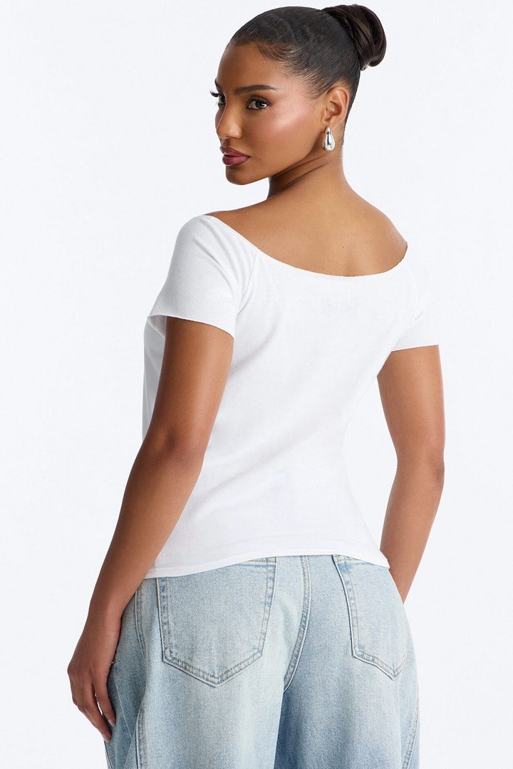 Bratz Cool Girls Off Shoulder Top - White