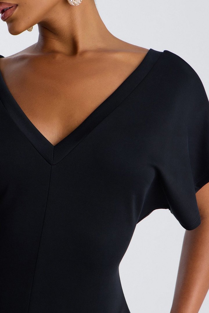 Let's Relax Barrel Wide Leg Jumpsuit - Black