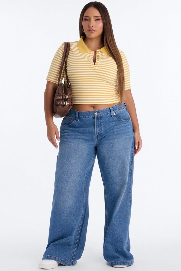 Nellie Stripped Shirt - Yellow/combo