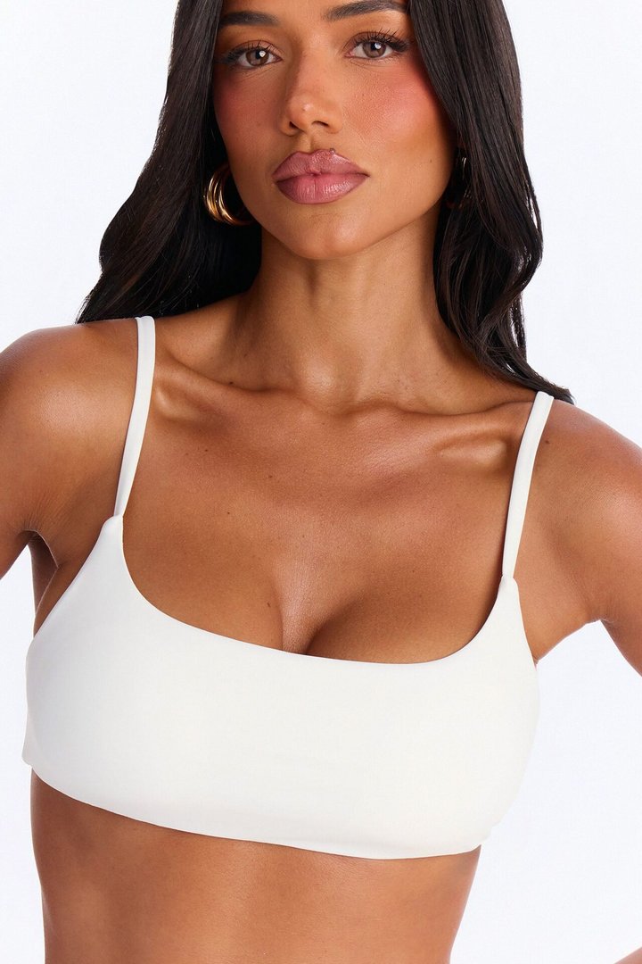 Maui Mix And Match Bralette Bikini Top - White