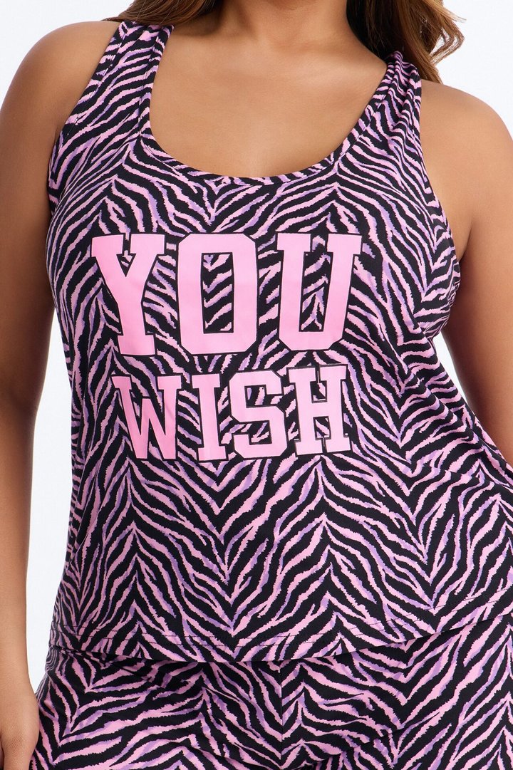 You Wish PJ Pant Set - Black/Pink
