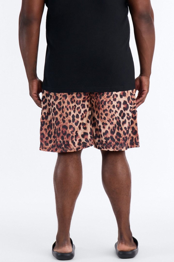 Leopard Print Swim Trunk 7″ - Leopard