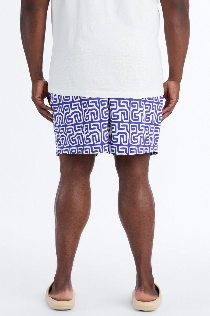 Lonian Tessera Swim Trunk 7″ - Blue
