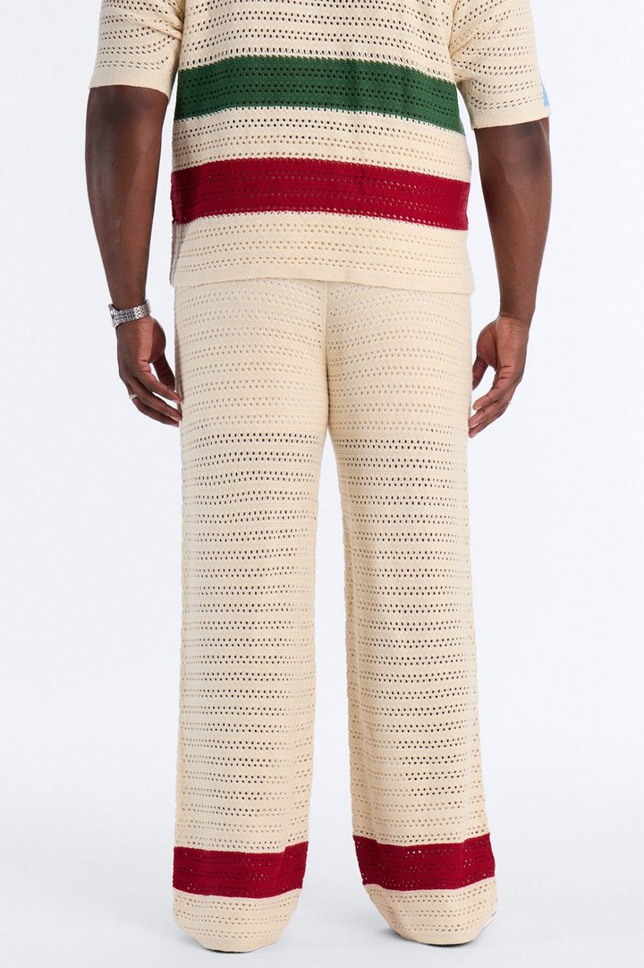 La Playa Crochet Mondrian Pant - Multi Color