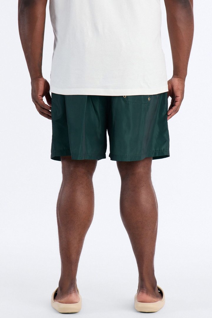 IDGAF Swim Trunk 7″ - Hunter Green