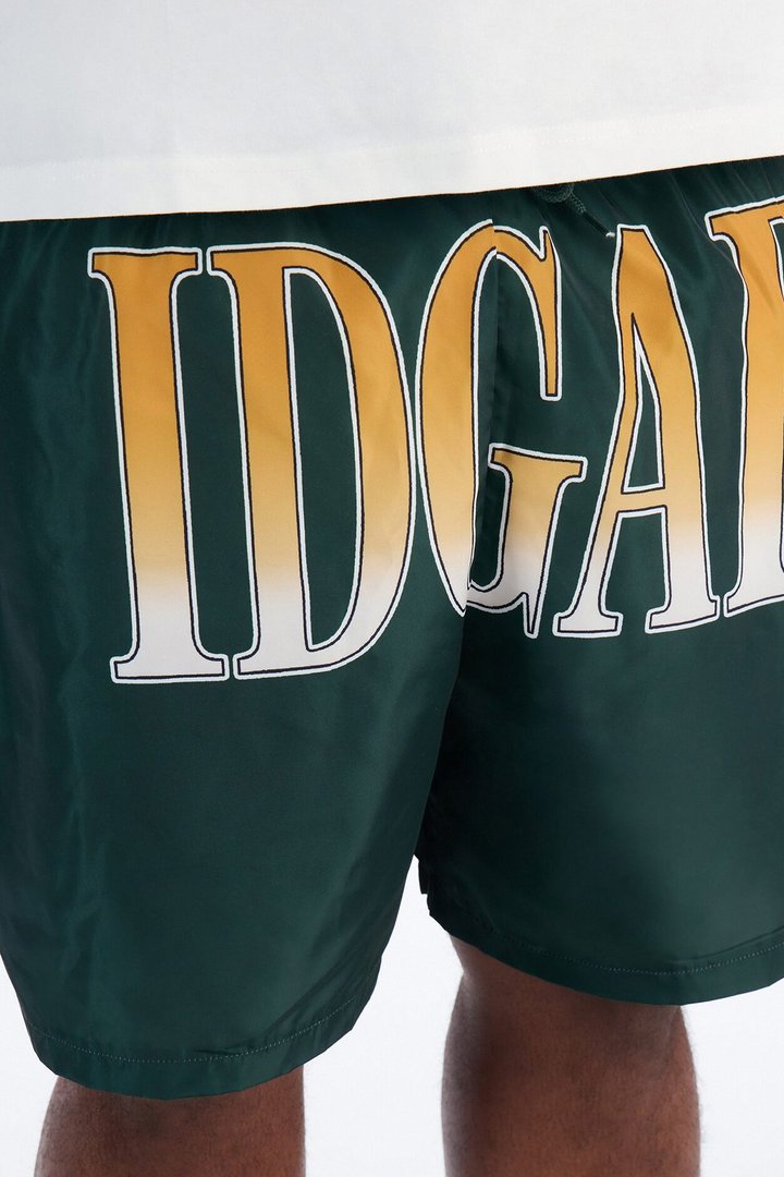 IDGAF Swim Trunk 7″ - Hunter Green