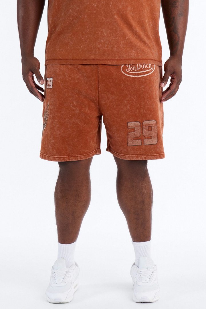 Von Dutch Born To Ride Sweatshort - Orange