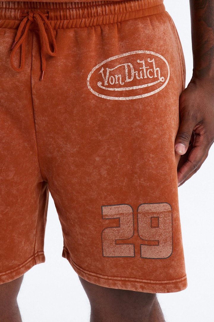 Von Dutch Born To Ride Sweatshort - Orange