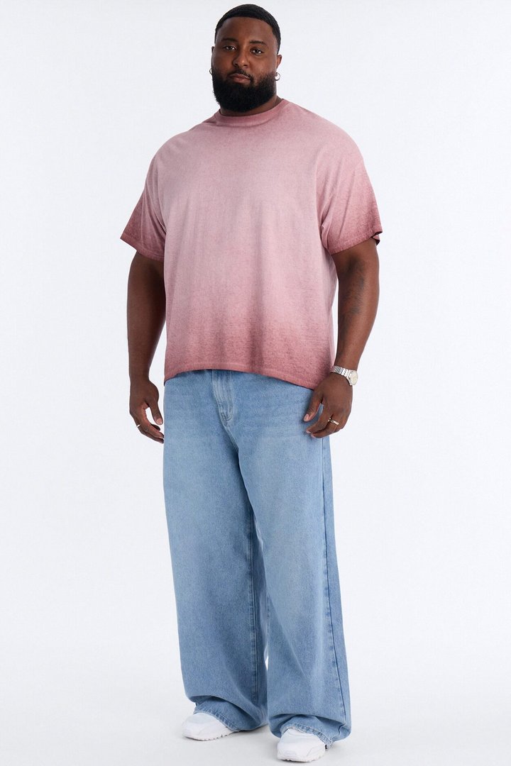 The Oil Wash Oversized Tee - Washed Mauve