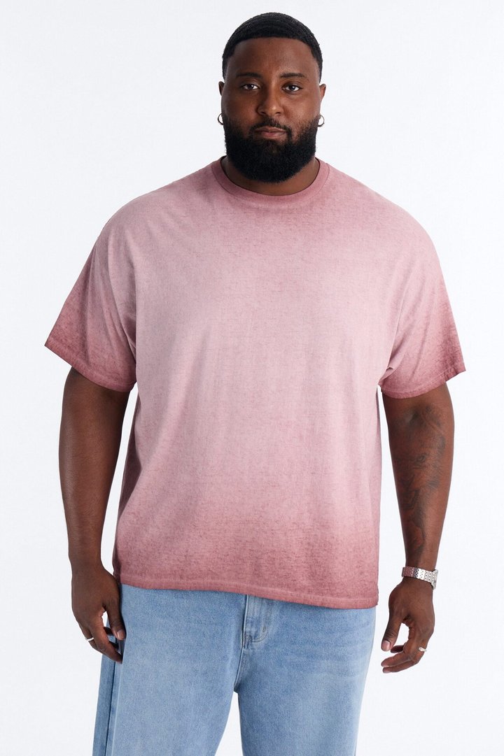 The Oil Wash Oversized Tee - Washed Mauve