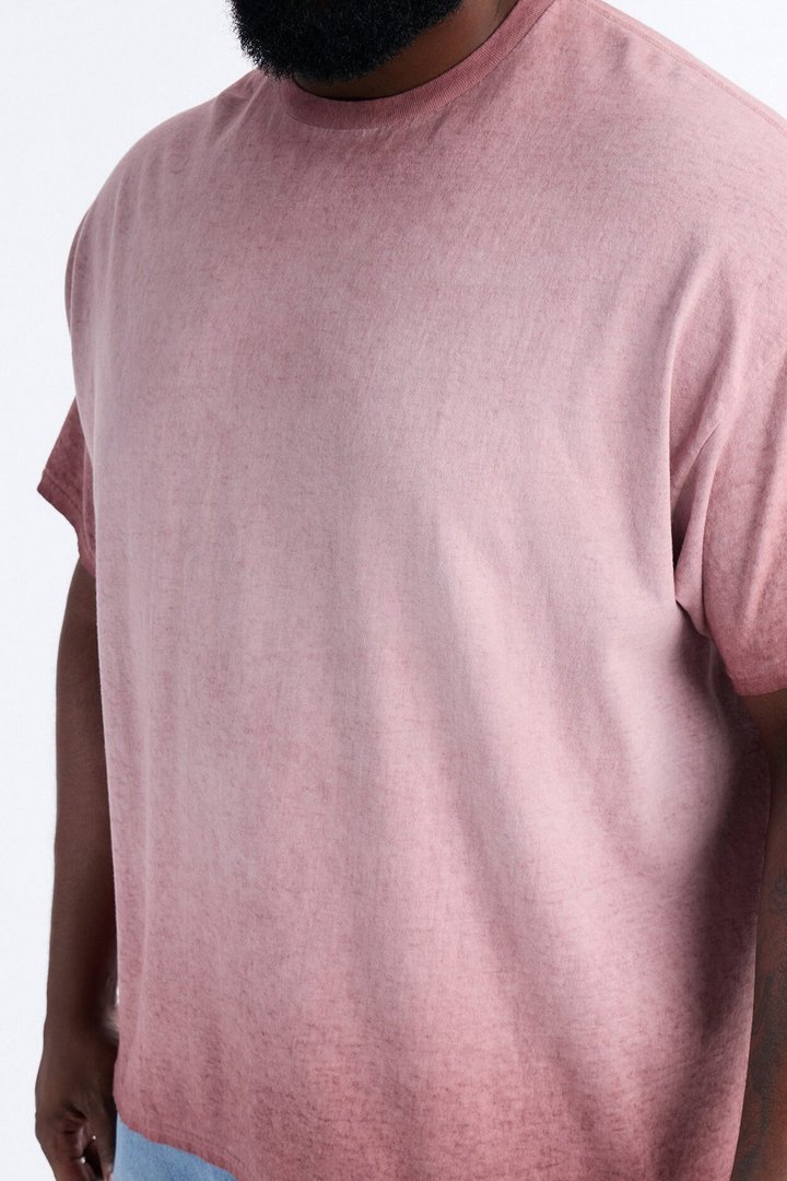 The Oil Wash Oversized Tee - Washed Mauve