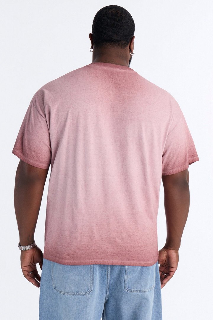 The Oil Wash Oversized Tee - Washed Mauve