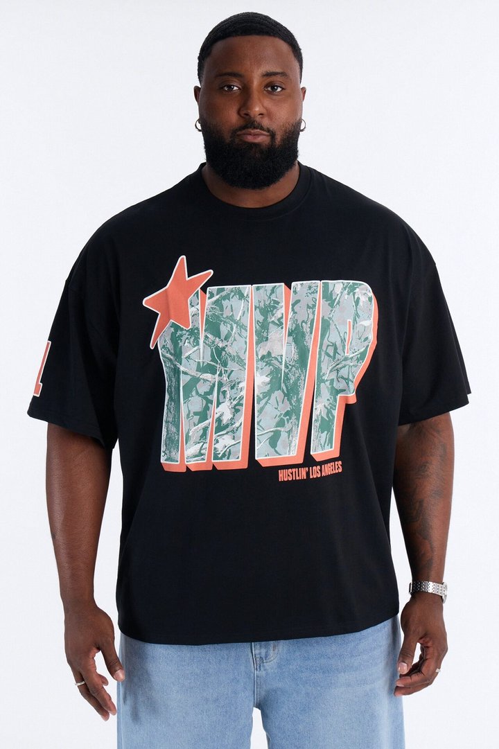 Money Vice President Oversized Short Sleeve Tee - Black