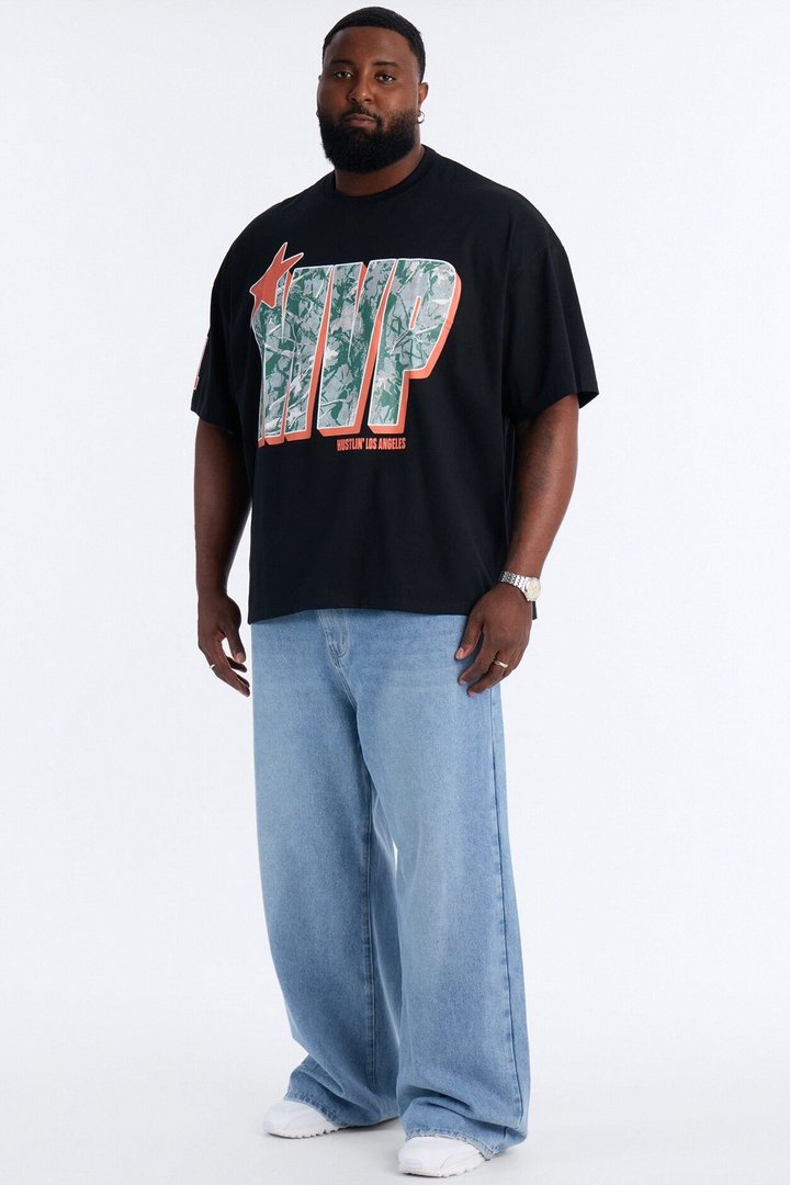 Money Vice President Oversized Short Sleeve Tee - Black