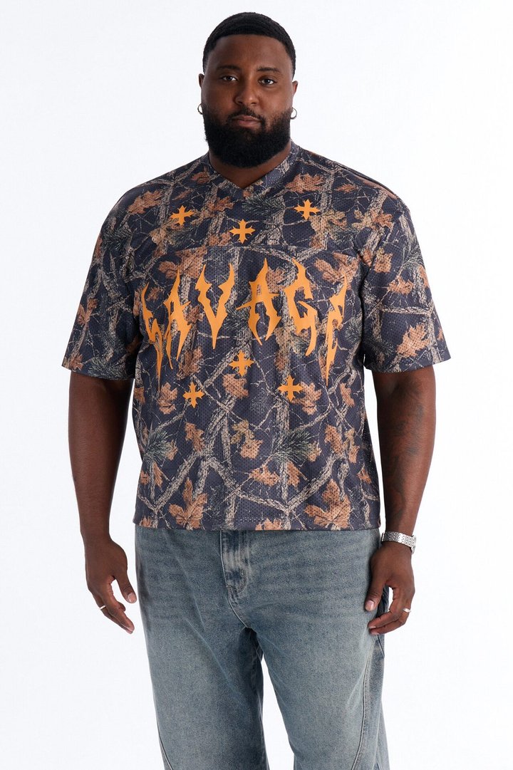 Savage Camo Mesh Jersey Short Sleeve - Camouflage