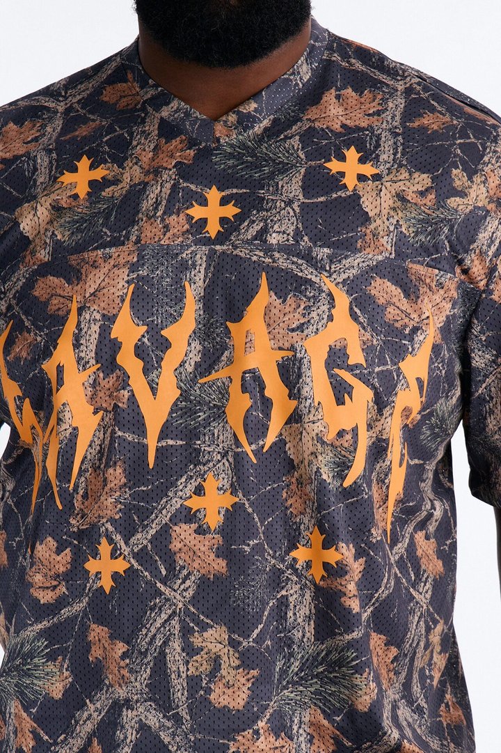 Savage Camo Mesh Jersey Short Sleeve - Camouflage
