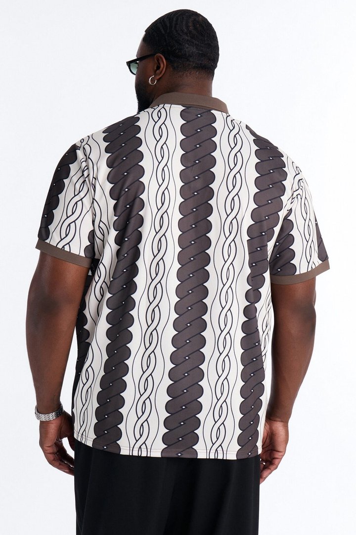Von Dutch Johnny Collar Soccer Jersey - Chocolate