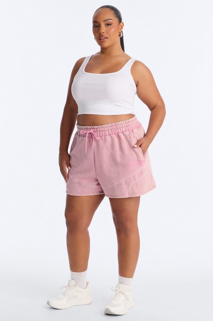 Norah Washed Lounge Short - Mauve
