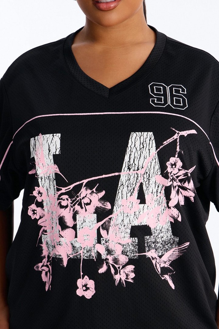 LA Cherry Blossom Jersey - Black