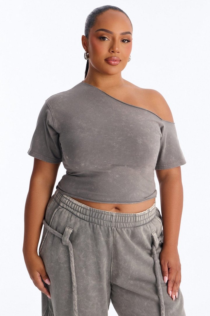 Mia Washed Fleece Pant Set - Moss