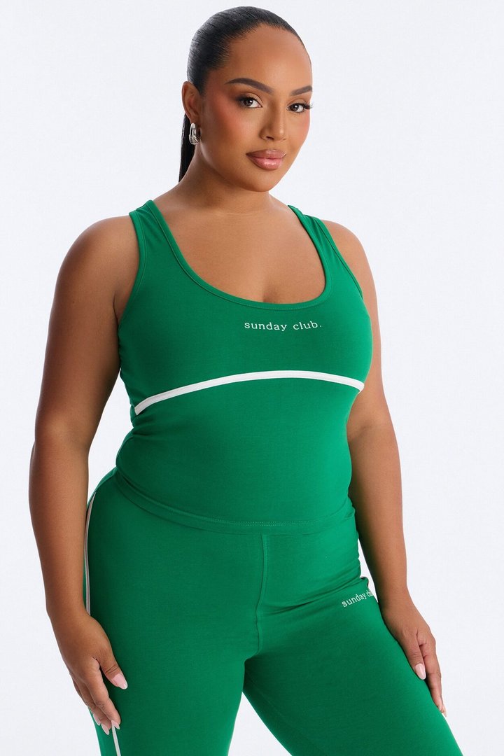 Sunday Club Flare Pant Set - Kelly Green