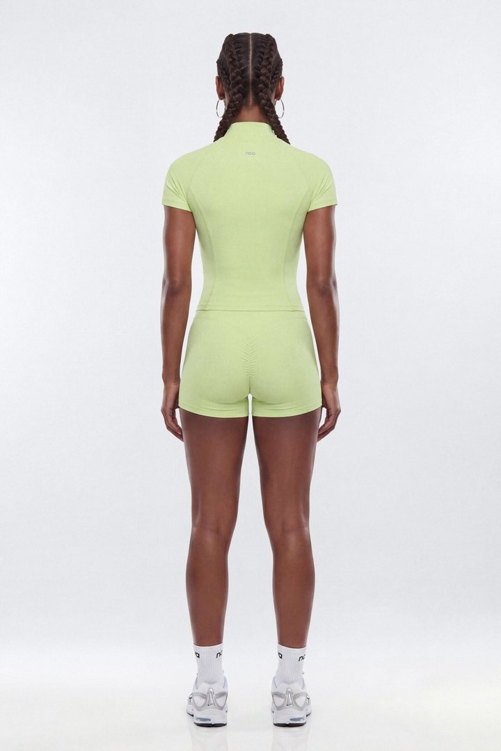 CloudForm™ 3″ Invisible Scrunch Biker Short - Pistachio