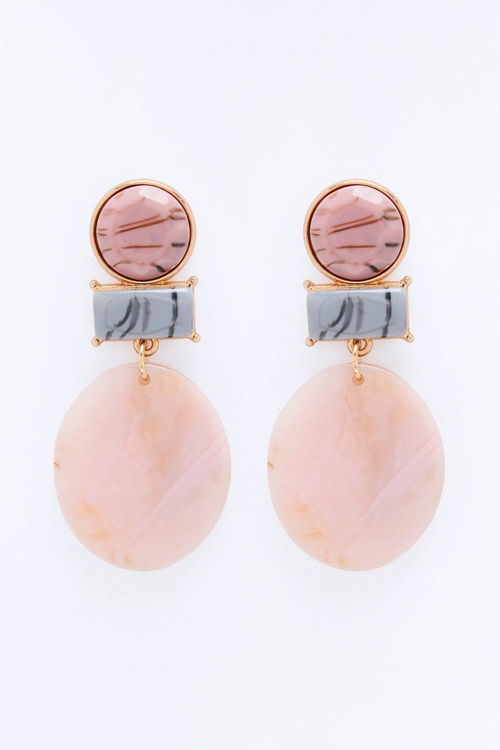 Found My Haven Drop Earrings - Pink/combo