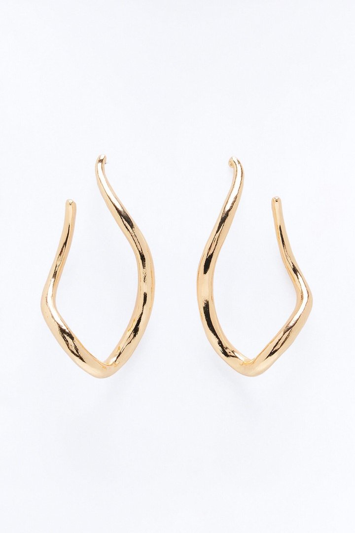 Unwinding Drop Earrings - Gold