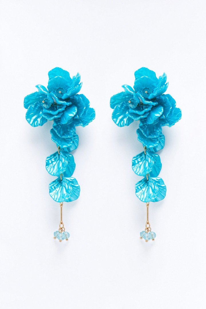 The Dreamiest Bouquet Earrings - Blue