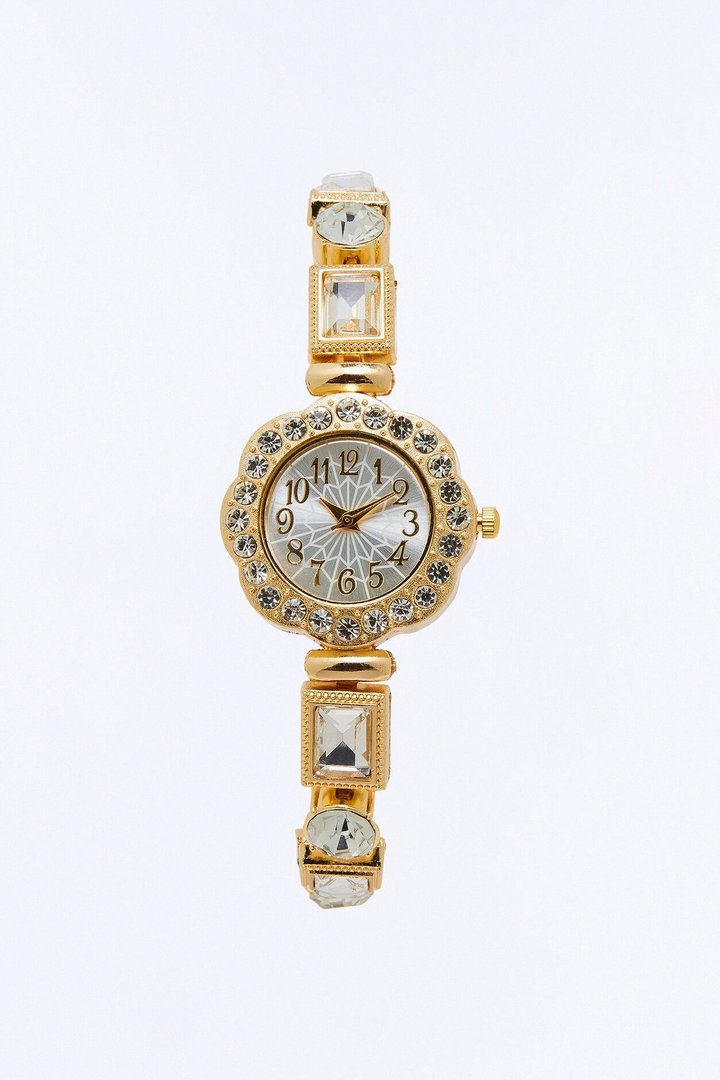 Not Available Rhinestone Watch - Gold