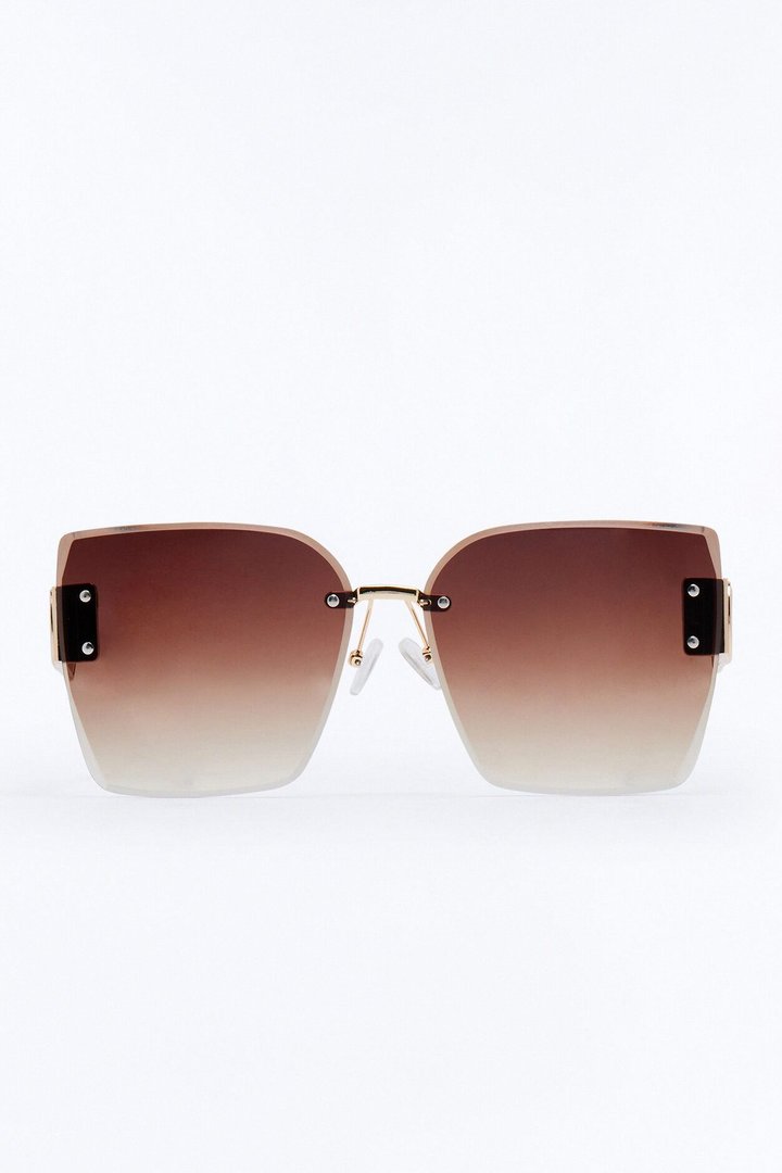 Chic Lady Sunglasses - Gold/Brown