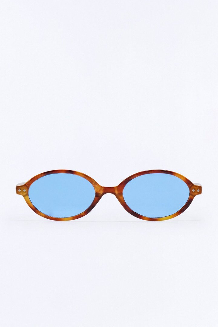 Need To Step Out Sunglasses - Tortoise/Blue