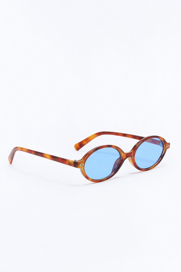 Need To Step Out Sunglasses - Tortoise/Blue