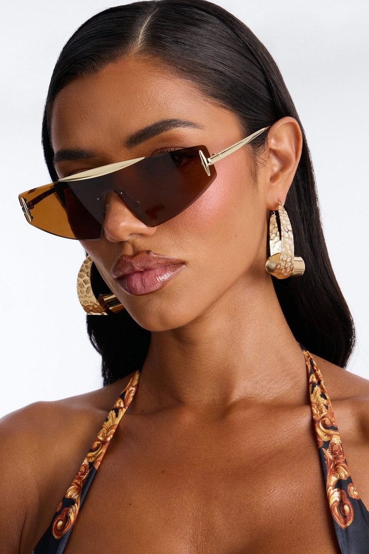 Raven Sunglasses - Gold/Brown