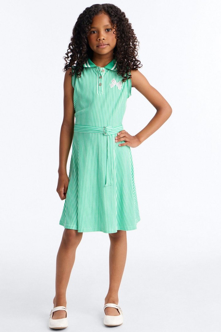 Mini Moving On Polo Shirt Dress - Mint