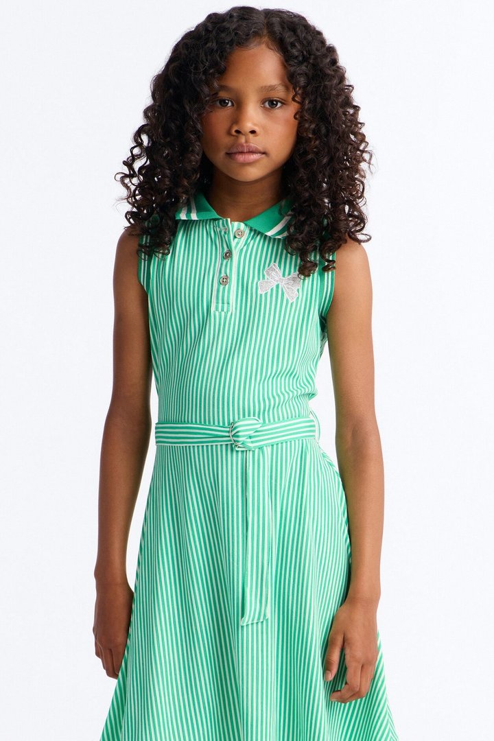 Mini Moving On Polo Shirt Dress - Mint
