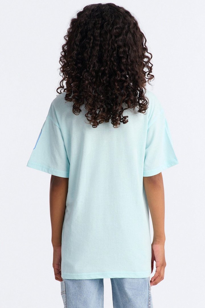 Mini Stitch And Angel Cosmic Dreams Short Sleeve Tee - Light Blue