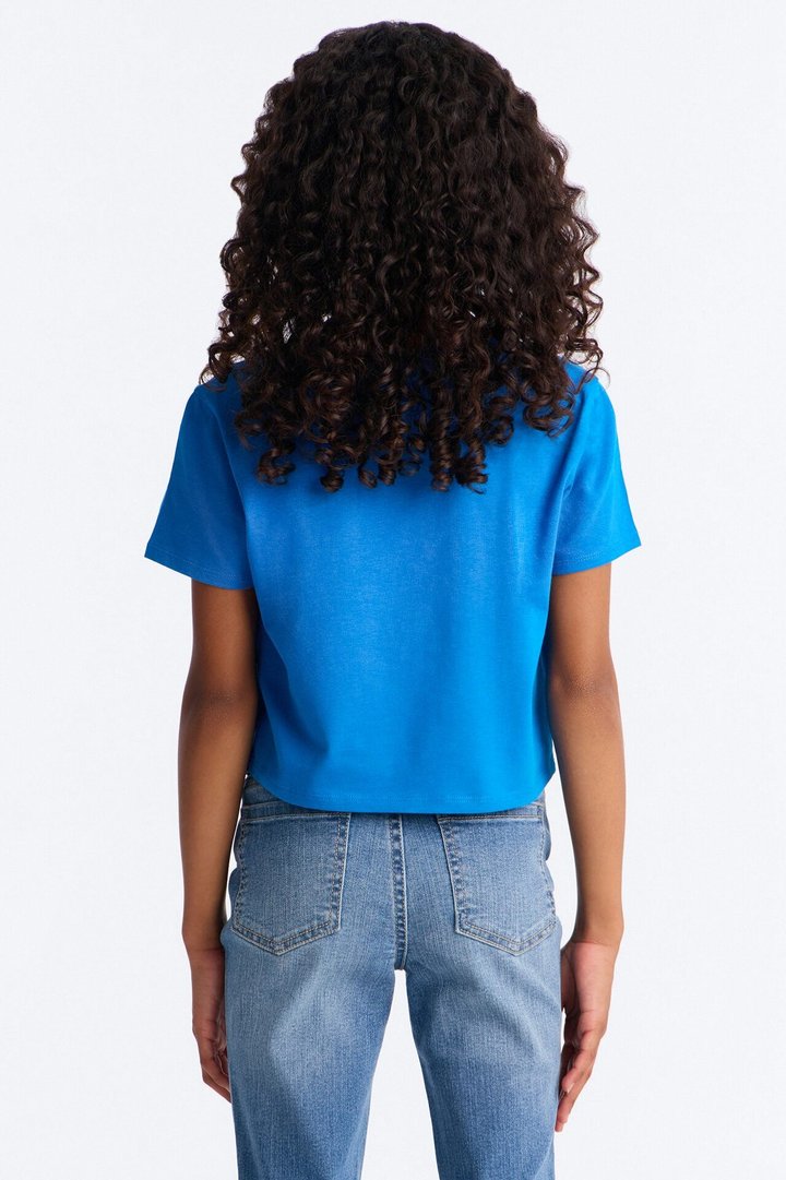 Mini Robin Crop Top - CobaltBlue