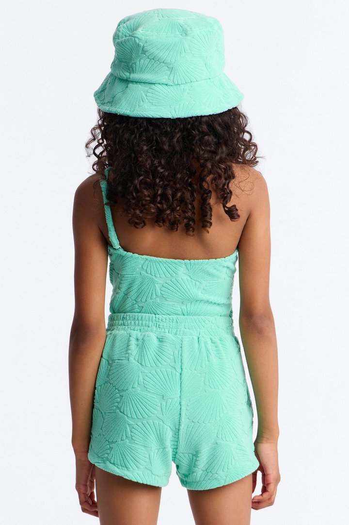 Mini Danielle Terry Cloth 3 Piece Short Set - Mint