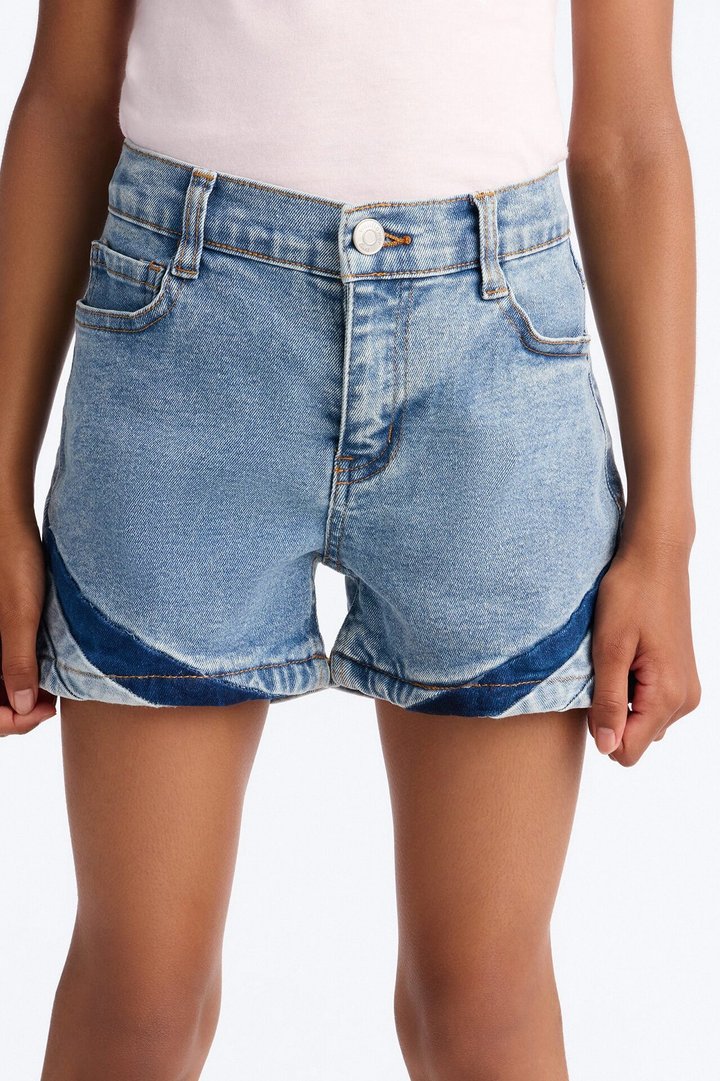 Mini In The Right Direction Denim Shorts - Light Wash