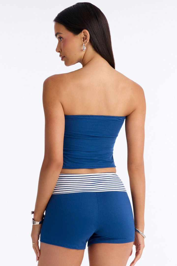 Captain Stripe Reversible Short Set - Navy