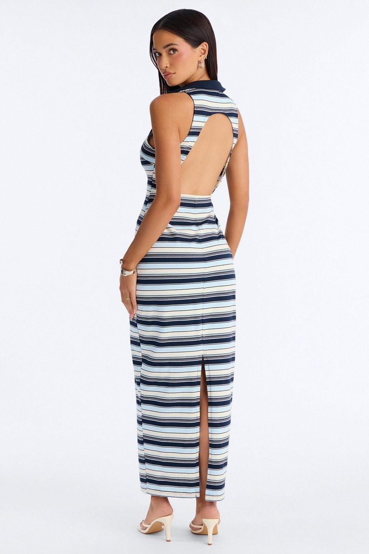 Sunstruck Striped Maxi Dress - Blue/combo