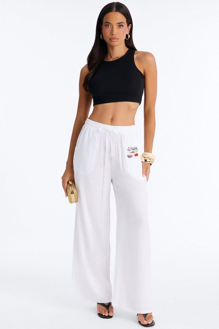 Feel Good Cover Up Pants - White