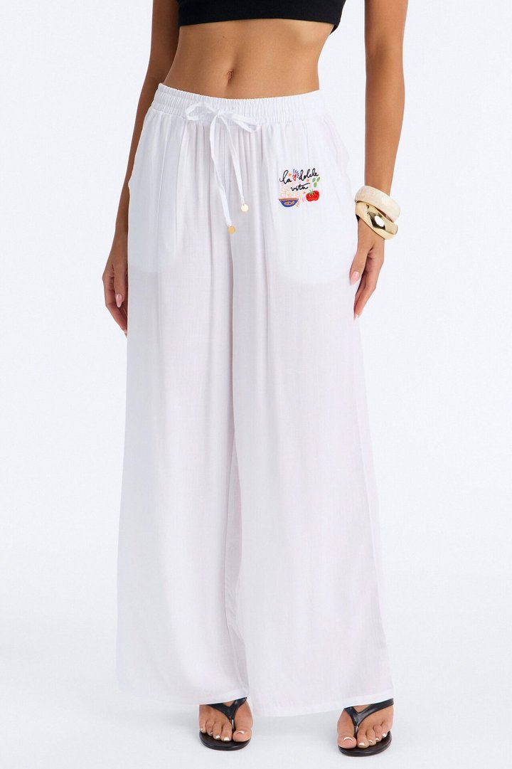 Feel Good Cover Up Pants - White