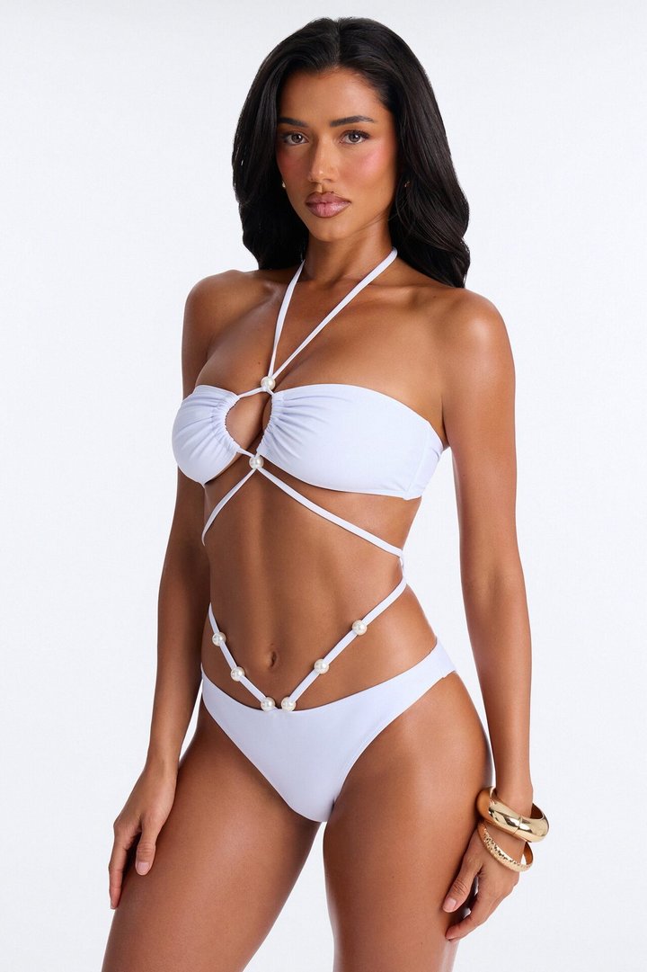 When I'm With You Bikini And Coverup Skirt - White
