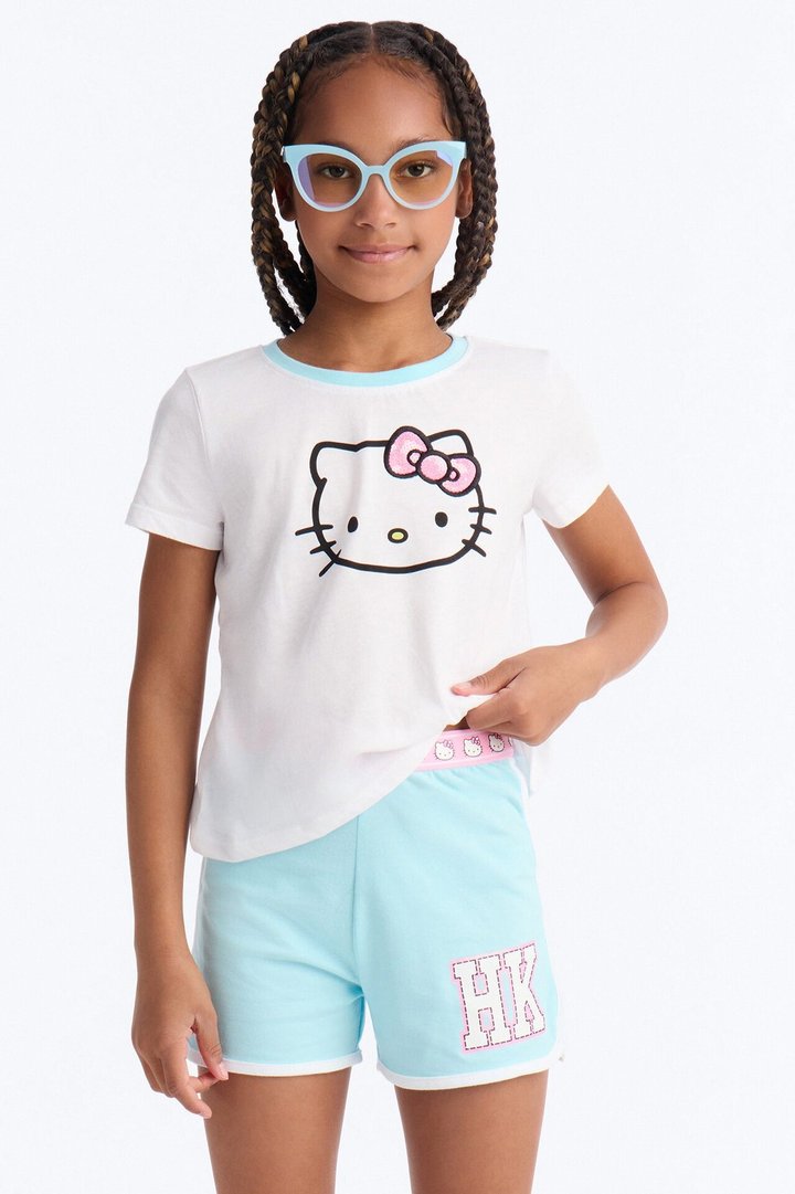 Mini Hello Kitty Iconic Short Set - White/combo
